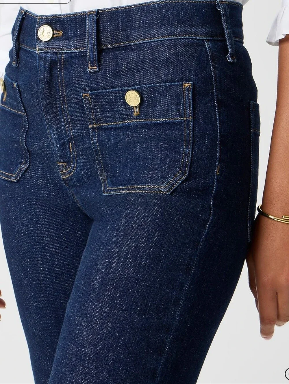 NEW J Crew Slim Wide Leg Jeans 28 Sailor Premium Denim Summer Style - Picture 2 of 12